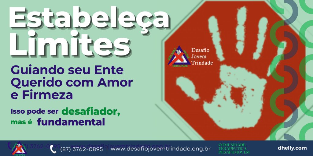 Stop hora de estabelecer limites, simbolizando o estabelecimento de limites